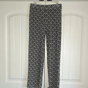 Women’s Black and White Pants | Size Medium